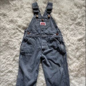 Round house Vintage BiB overalls size 2T Pin stripes